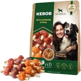 Dog Rawhide Treats With Duck And Chicken Human Grade Meat All Natural Organic Dried Snacks Grain Free Long Lasting Chews For Large And Small Dogs (Quantity: 1pcs)