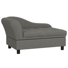 Pet Sofa Dog Sofa for Small Dogs with Storage, Gray (Color: Gray, size: 740x485x165 mm)