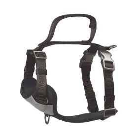 PETMARVEL Adjustable Embroidered Stylish Dog Harness (Color: Grey, size: small)