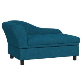 Pet Sofa Dog Sofa for Small Dogs with Storage, Dark Blue (Color: Blue, size: 740x485x165 mm)