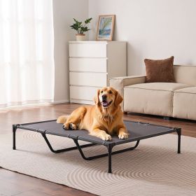 Elevated Dog Bed For Large Dog Portable Raised Dog Cot With Metal Frame XL (Color: Multicolor)