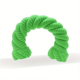 Natural Rubber Horseshoe-Shaped Chew Toys,Dog Toys For Aggressive Chewers, Dog Toys For Medium Large Dogs, Toys For Traning (Color: Green)